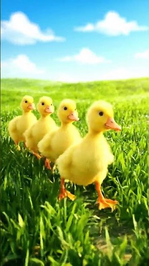 Happy Ducklings in Spring 🌼 | Cute 3D Loop Short
