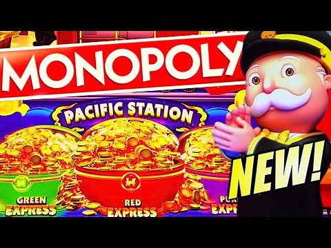 ★NEW SLOT!★ 🚂 MONOPOLY EXPRESS (PACIFIC STATION) Slot Machine (LIGHT & WONDER)