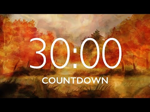 30 Minute Fall Leaves Timer with Relaxing Music and Alarm 🎵⏰