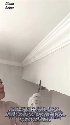 Crown Molding Painting Technique | Clean & Professional Wall Finishing