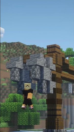 A Beautiful Survival Crane in Minecraft😳😳😳! #minecraft #minecraftbuilding #minecrafttutorial