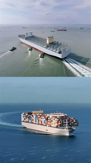 🚢 Container Ship Operations: The Art of Precision ⚓#shipsmith #maritimelife #maritimesafety