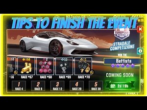 Finish Event without spending Real Money? | Stradale Competizione Tips | CSR2