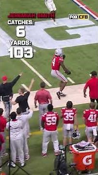 Jeremiah Smith left it all on the field against Indiana #ohiostate #cfb