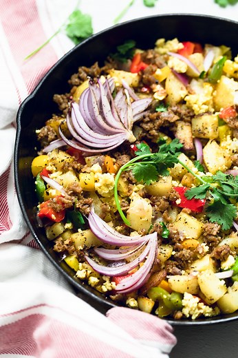 Vegan Breakfast Skillet Recipe (Dairy Free/Egg Free/ Meatless)