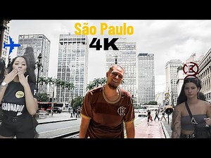 São Paulo: Girls Staring at me and Dancing for me | (4K) 🇧🇷