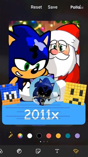 sonic exe turn sonic and Santa merry Christmas?!