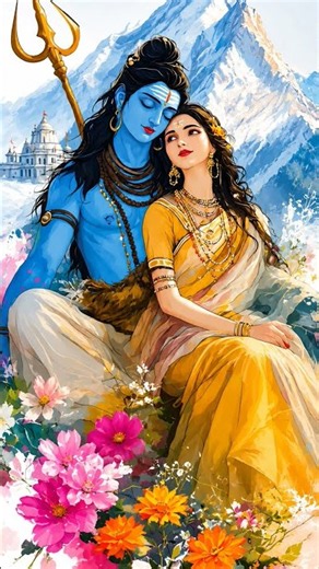to mujh me Basa Hai aise Pani mein rang ho jese ...#shivparvatistatus #harharmahadev #bhaktisong
