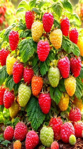 Easy and fast techniques for propagating and growing raspberry fruit trees #garden #fruits #farm