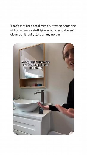 ADHDoers on Instagram: "Does it bug you when someone leaves a mess at home and doesn’t clean up? 💀 Creator : @binge.nutritionist here content is amazing make sure to follow her 💕 Our goal is to showcase ADHD creators and artists to raise awareness through their content but also show the uniqueness of our creativity! So if you are one and one to be featured with us, feel free to DM! #adhd"