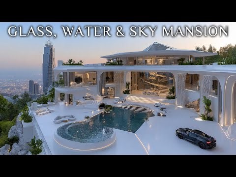 Glass, Water & Sky | The $500M Futuristic Mansion That Redefines Opulence