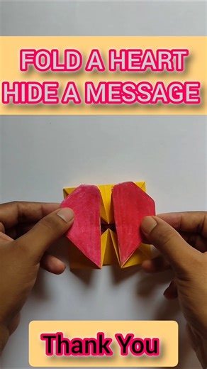 Diy Paper Folding Love Box Envelope Origami #shorts