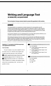 Writing and Language Test 35 MINUTES, 44 QUESTIONSTurn to Sec... | Filo