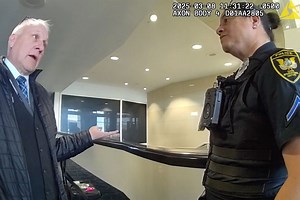 United flight attendant tapped someone on the shoulder, then ended up under arrest