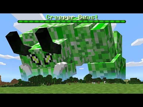 Minecraft if there were Creeper Boss Mobs
