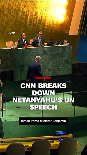 After Israeli Prime Minister Benjamin Netanyahu delivered a speech at the UN General Assembly, CNN's Oren Liebermann breaks down what stood out to him. Read more: https://cnn.it/42LBZTp | CNN International
