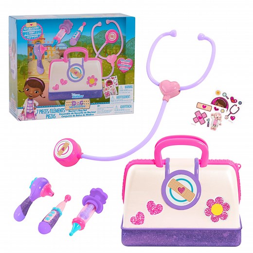 Doc Mcstuffins Toy Hospital Doctor's Bag Set, 8-Piece, Dress up & Pretend Play, Kids Toys for Ages 3