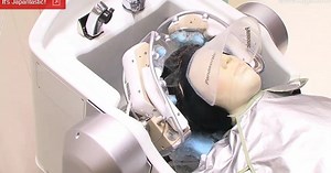Panasonic Developing 24-Fingered Hair-Washing Robot