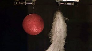 The Hammer-Feather Drop in the world's biggest vacuum chamber