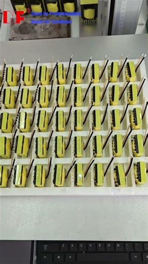 🏭 Electronics Marking Process | Laser Marking & Printing in Factory#ElectronicsFactory #Transformer