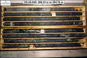 Cascadia Minerals Completes Drill Program at its Carmacks Copper-Gold Project, Yukon