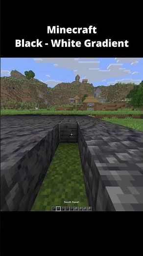 Black to White Minecraft Gradient