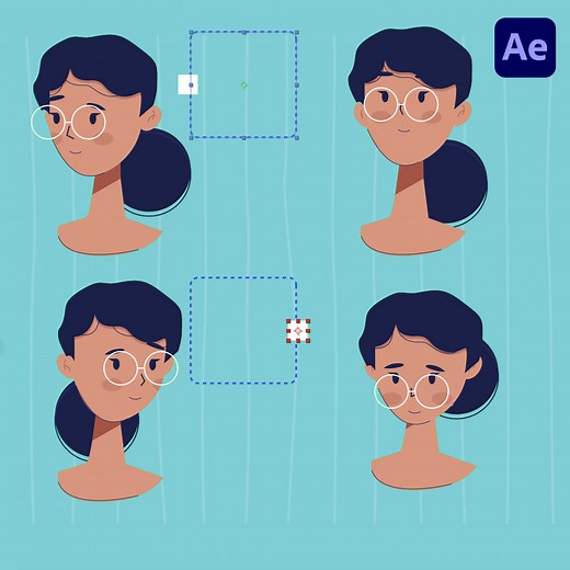 Face rig with Joysticks and Sliders (Free Template) - Kashu