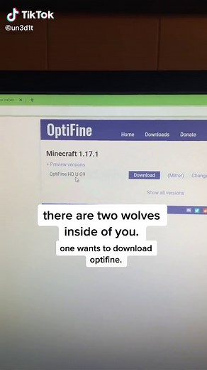 the story of how i installed a virus instead of optifine #minecraft #computers #twitch #streaming