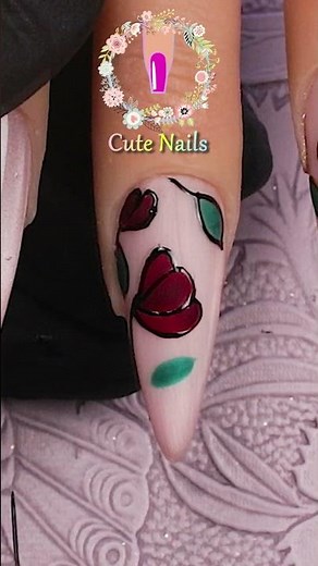 This floral nail art took me hours to perfect 💛✨ #naildesign #nailart #insane