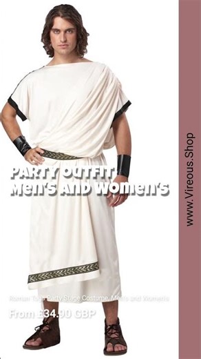 Roman Toga Party Stage Costume, Men's and Women's #cosplay #costume #costumes #fancydress