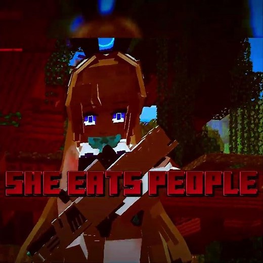 Minecraft Giantess Mod "She EATS PEOPLE!" #minecraft #minecraftmods #minecraftgirl