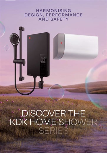 🌟 [NEW LAUNCH] KDK's 1st EVER HOME SHOWER SERIES! 🌟 💧 Explore 3 instant home shower models and 2 storage home shower models – designed with you in mind. 🔒 Known for durability and safety, KDK brings trusted reliability to your home showers. Find out more at kdk.sg 🚿 #kdksg