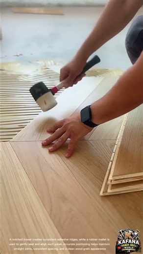 Wood-Look Flooring Installation | Professional Laminate & Rubber Mallet Technique