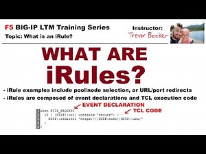 What is an iRule? | Video 11 | Free F5 LTM load balancer training videos
