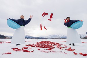 La nieve da un sabor único a estos vegetales japoneses