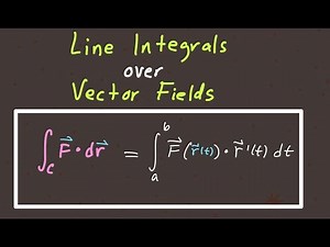 Line Integrals over Vector Fields | Along a parabolic path...