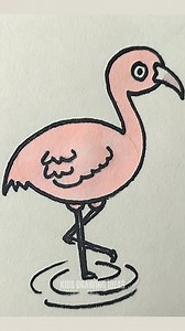 16K views · 70 reactions | How to Draw Flamingo Easily for Kids #flamingo #flamingodrawing #kidsdrawing #howtodraw #easydrawing #easydrawingforkids | Kids Drawing Ideas | Facebook
