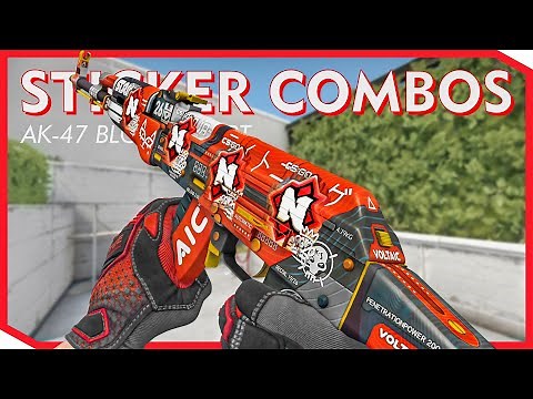 AK-47 Bloodsport Sticker Crafts | CSGO (2023)