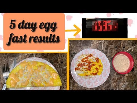 5 Day Egg Fast Results! I CANT BELIEVE I LOST THAT MUCH WEIGHT!