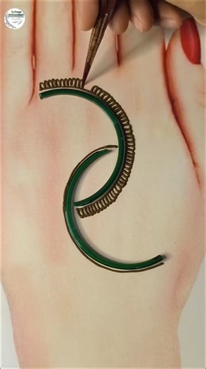 Mehndi design for left hand with broken bangle #mehndi #shorts #viralvideo #trending #youtubeshorts