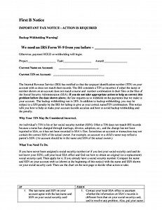 First B Notice Form - Fill Online, Printable, Fillable, Blank - pdfFiller