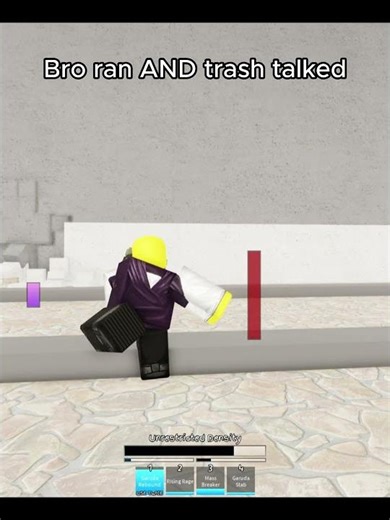 Bro ran and trash talked until.. #jjs #roblox #robloxfunny #robloxjokes #viral #robloxmemes #memes