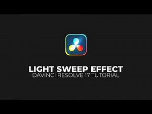 Easy LIGHT SWEEP Effect in Davinci Resolve