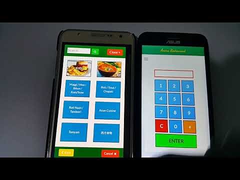 Admire POS - Ordering from Waiter's Smartphone or Tablet