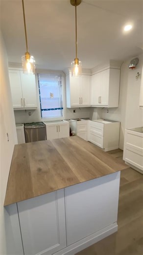 Our kitchen is finally coming along! ✨ still a long ways to go but couldn’t help but make a progress update on how it’s going so far! #kitchen #renovation #diy @Sully