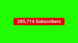 compteur d'animation numéro 1 million d'abonnés sur écran vert