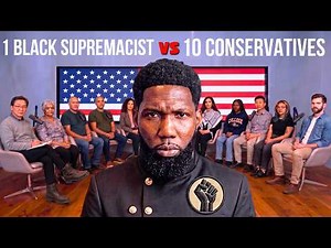 1 Black Supremacist vs 10 Conservatives (HEATED DEBATE)