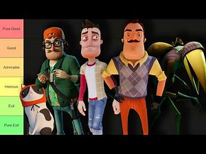 Are Any Hello Neighbor Characters Actually GOOD? | Tier List