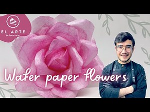 How to Make Edible Rice Paper Flowers | Wafer Paper Flowers - The Art of Crafting