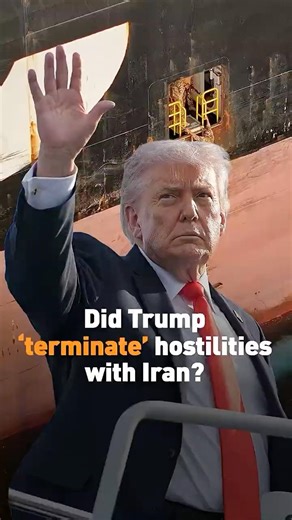 Did Trump 'terminate' hostilities with Iran?